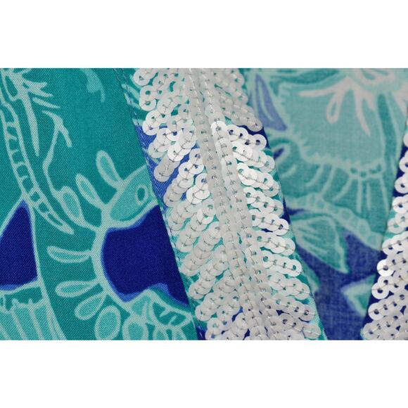 LILLY PULITZER $178 Renato Sequin Tunic Mint To Be Bright Agate Green XS - Picture 3 of 4